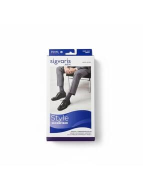 Sigvaris 20-30 mmHg Compression Socks Men LL Tan Knee High New/Sealed